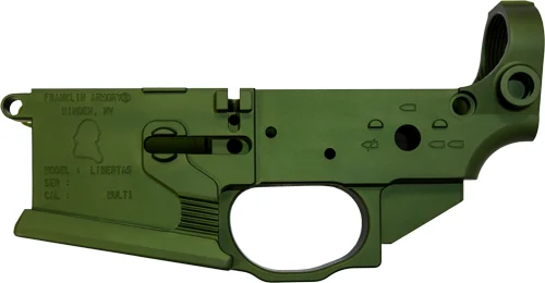 Franklin Armory Libertas stripped billet lower receiver in OD Green finish