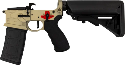 Franklin Armory Libertas built binary-equipped AR lower in desert finish