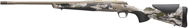 Browning X-Bolt 2 Speed SPR rifle in OVIX camouflage with 22 inch fluted barrel and Smoked Bronze Cerakote finish