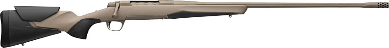 Browning X-Bolt 2 Speed 7mm Rem Mag 26in FDE rifle with fluted barrel and Smoked Bronze Cerakote receiver
