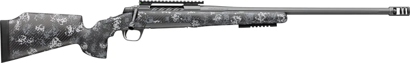 Browning X-Bolt 2 Pro McMillan 7mm PRC 26 inch carbon gray rifle side view