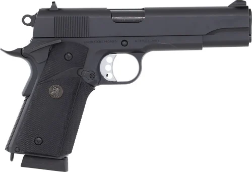 SDS MAC 1911 MEUSOC .45 ACP 5 inch black pistol with Pachmayr grips