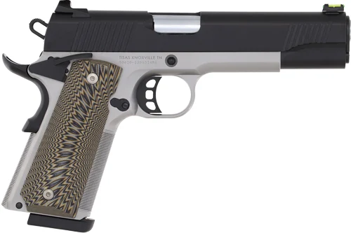 Tisas 1911 D10 FO 10mm 5-inch Two-Tone Stainless/Black
