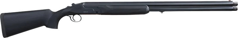 AKKAR 206 Clubman 12 Gauge shotgun with 28-inch barrel and black synthetic stock