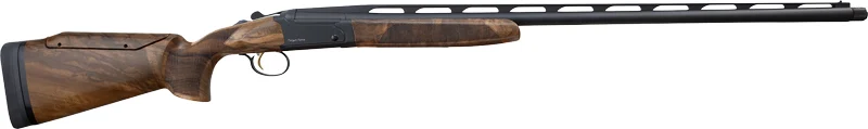 AKKAR 206 Target Force 12ga 32in shotgun with walnut stock and matt black blued finish
