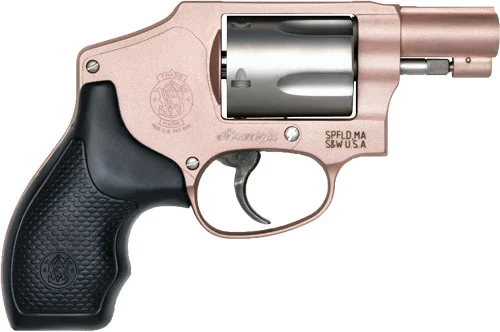 Smith & Wesson 642 revolver 1.88 inch stainless barrel, rose gold frame, rubber grips, 5-shot cylinder