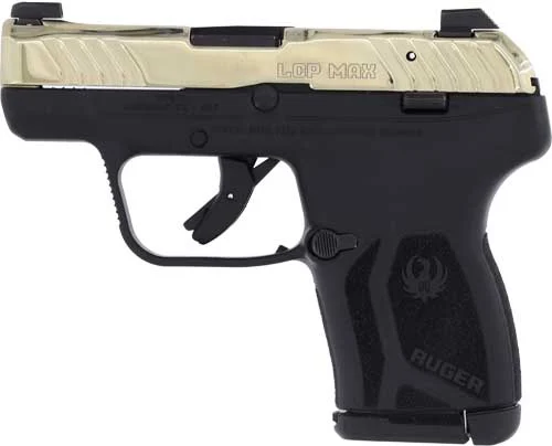 Ruger LCP MAX .380 ACP Champagne PVD pistol with tritium front sight