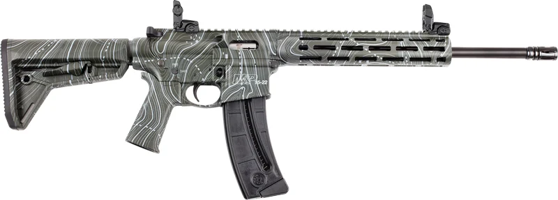 Smith & Wesson M&P15-22 Sport .22 LR 16.5in OD Green Topographic with M-LOK handguard