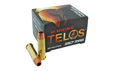 G2 Research Telos .357 Magnum 105 gr copper ammunition 20 rd box