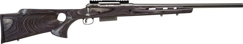 Savage 220 Thumbhole 20 gauge slug gun with 22 inch barrel and gray laminate thumbhole stock