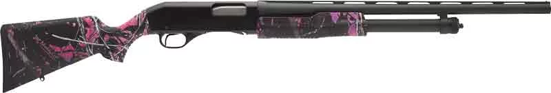 Stevens 320 Field Youth 20 Gauge Muddy Girl 22 inch vent-rib pump shotgun