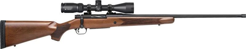 Mossberg Patriot 6.5 PRC 24-inch walnut rifle with Vortex Crossfire II 3-9x40 scope