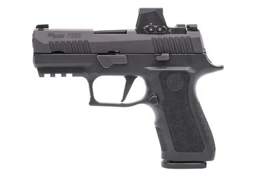 Sig Sauer P320 XCompact 9mm 3.6-inch pistol with ROMEO-RS Pro optic in black