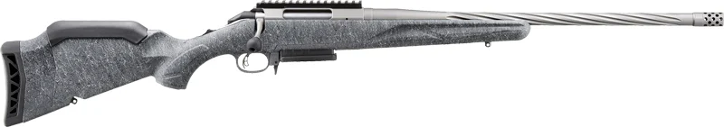 Ruger American Gen II .30-06 Springfield 20-inch spiral-fluted threaded barrel gray splatter rifle