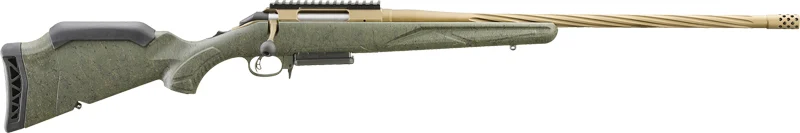Ruger American Gen II Predator .22 ARC 22-inch Burnt Bronze barrel with green splatter stock