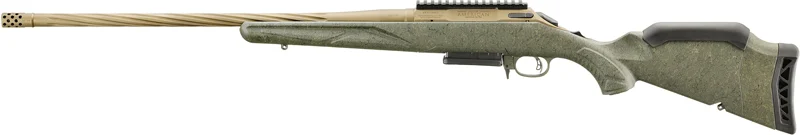 Ruger American Gen II Predator .22 ARC 22-inch Burnt Bronze barrel with green splatter stock