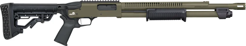 Mossberg 590R 12GA 18.5in OD Green Cerakote pump shotgun