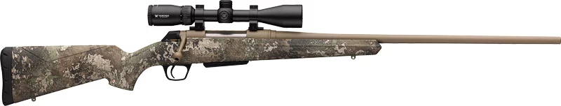 Winchester XPR Hunter 6.5 Creedmoor 22in rifle with Vortex Crossfire II 3-9x40 and True Timber Strata stock