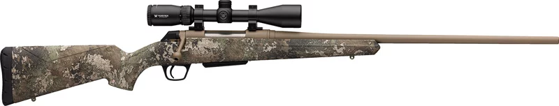 Winchester XPR Hunter .350 Legend 22-inch with TrueTimber Strata camo stock and mounted Vortex 3-9x40 scope