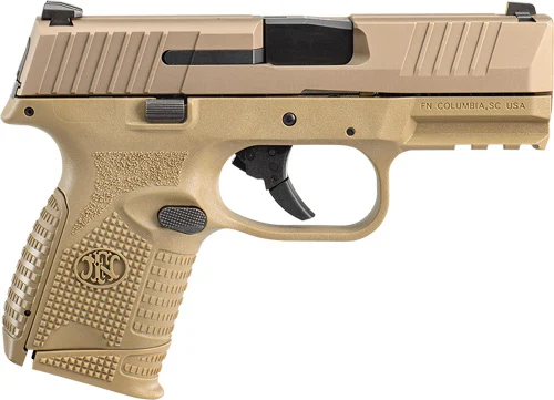 FN 509C Compact 9mm Flat Dark Earth pistol 3.7 inch barrel with two magazines