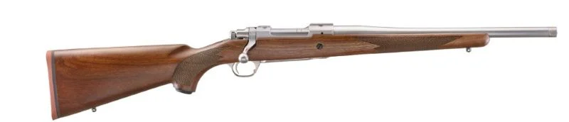 Ruger Hawkeye Hunter .308 Win 16.6in threaded barrel satin stainless rifle with walnut stock