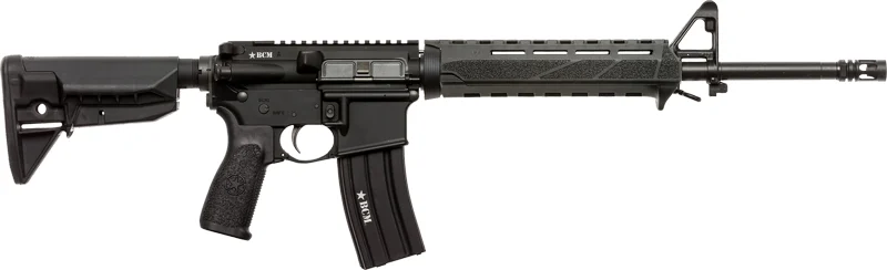 BCM MID-16 MOD-0 PMCR 16-inch 5.56 rifle with black synthetic stock