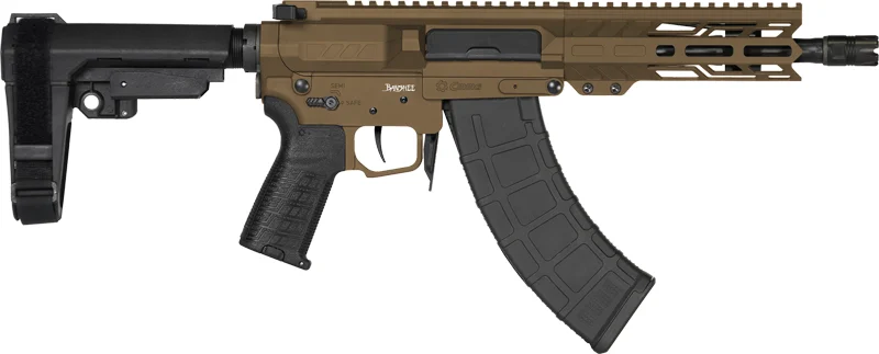 CMMG Banshee Mk47 7.62x39 pistol in Creakote Midnight Bronze with RIP Brace