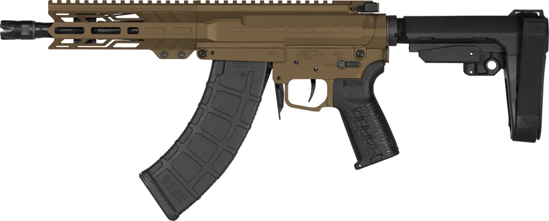CMMG Banshee Mk47 7.62x39 pistol in Creakote Midnight Bronze with RIP Brace