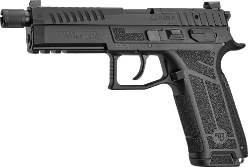 CZ P-09 F Nocturne SR 9mm optic-ready suppressor-ready pistol black polymer frame
