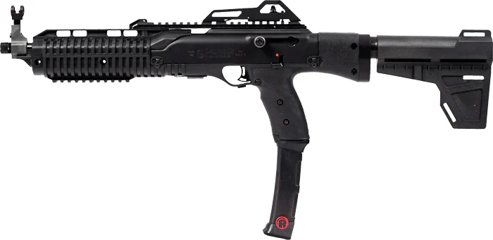 Hi-Point 995 braced 9mm pistol 13.25in threaded barrel black left view
