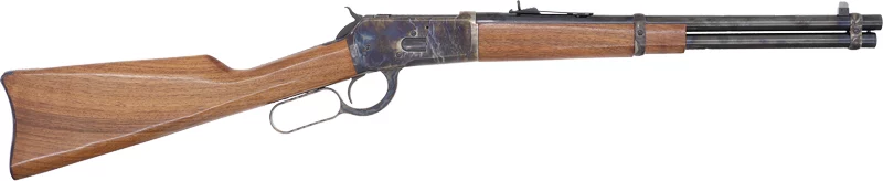 Cimarron 1892 Trapper lever-action rifle .357 Magnum 16-inch walnut stock case colored blued