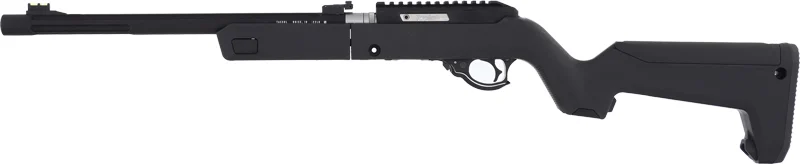 Tactical Solutions X-RING VR .22 LR rifle with 16.5-inch threaded barrel and black synthetic Magpul Backpacker stock