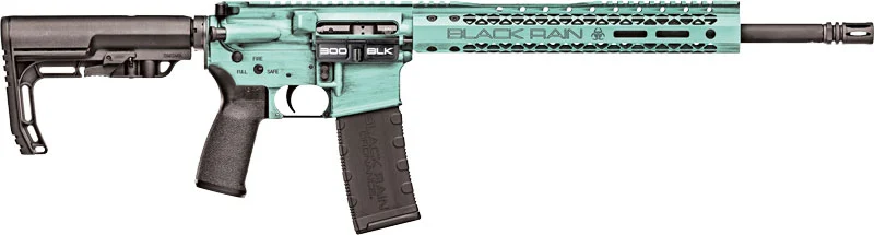 Black Rain Ordnance SPEC+ Fusion 16in 300 AAC Blackout Tiffany Blue rifle side view