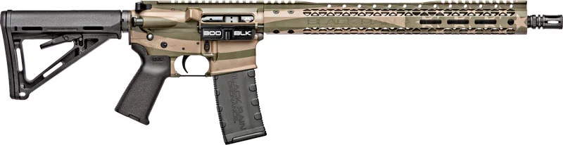 Black Rain Ordnance Patriot Spec+ .300 AAC Blackout 16-inch rifle in FDE/OD flag finish