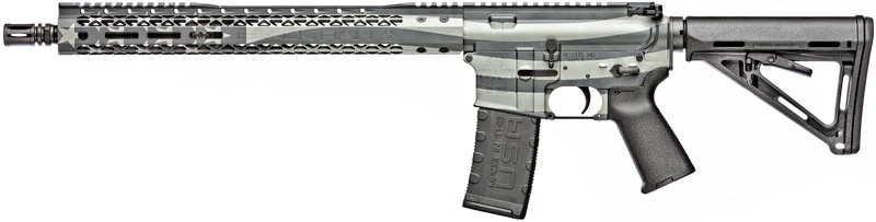 Black Rain Ordnance Patriot RIA .300 AAC Blackout 16-inch rifle with US flag finish
