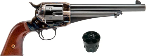 Cimarron 1875 Outlaw revolver in .45 LC/.45 ACP with 7.5 inch barrel, blued finish and walnut grips