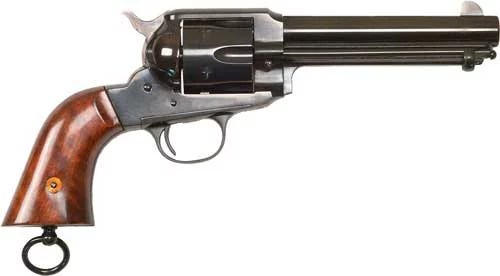 Cimarron 1890 Remington revolver with 5.5 inch blued barrel and walnut grips