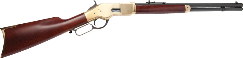 Cimarron 1866 Yellowboy 24 inch .44 S&W Special octagon barrel rifle with brass receiver and walnut stock