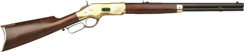 Cimarron 1866 Yellowboy .38 Special 20 inch octagon blued barrel, brass receiver, walnut stock