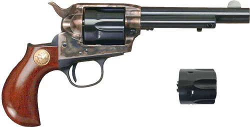 Cimarron Lightning .32-20 4.75 in blued revolver with walnut birdshead grips