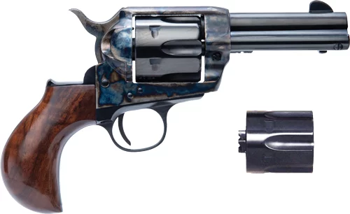 Cimarron Thunderer revolver dual-cylinder .45LC/.45ACP 3.5in blued with wood grips