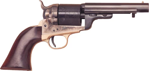 Cimarron 1851 Richards-Mason .38 Special 4.75-inch blued octagon barrel revolver with walnut grips and case-colored frame
