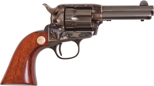 Cimarron Model P Jr .38 Special 3.5 inch blued revolver with walnut grip