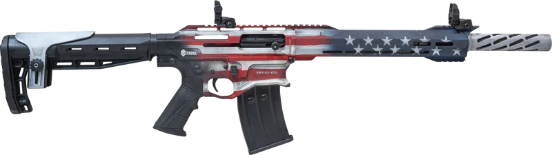 Citadel BOSS25 12 Gauge 20in semi-auto shotgun CA compliant USA flag