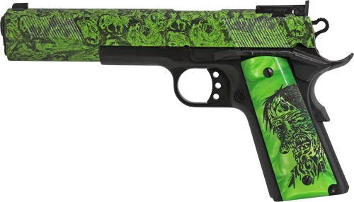 Iver Johnson Eagle XL Zombie 6 inch blued steel pistol adjustable sights