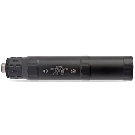 Gemtech Lunar 9 9mm pistol suppressor black 7in 1/2x28 LID