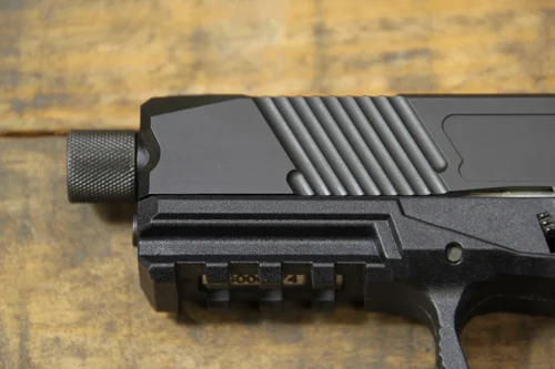 Adams Arms AA-19 9mm 4.5-inch pistol black polymer frame optics cut