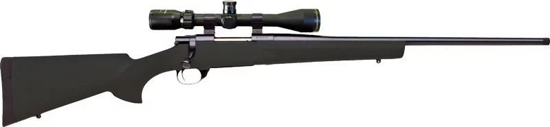 Howa M1500 GamePro .270 Win 22in bolt-action rifle with Hogue black synthetic stock and scope