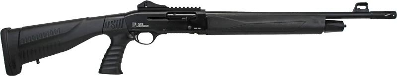 Iver Johnson HP18 20 Gauge semi-auto shotgun with 18.5-inch barrel and black synthetic tactical stock
