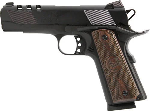 Iver Johnson 1911A1 Hawk .45 ACP ported slide blued finish right-side view